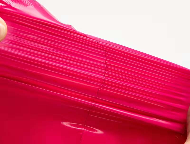 湛河玫红色快递袋-05